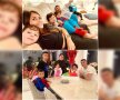 FAMILIȘTI. Leo Messi și Cristiano Ronaldo profită de fiecare clipă pentru a fi în sânul familiei, atunci când nu sunt ocupați cu fotbalul (foto: Instagram)