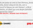 Nu am putut să cred că Dan Petrescu, fostul stelist, fostul coleg ani de zile, care a crescut la Steaua, pe care Steaua l-a făcut fotbalist, să cânte așa ceva despre familiile suporterilor Stelei