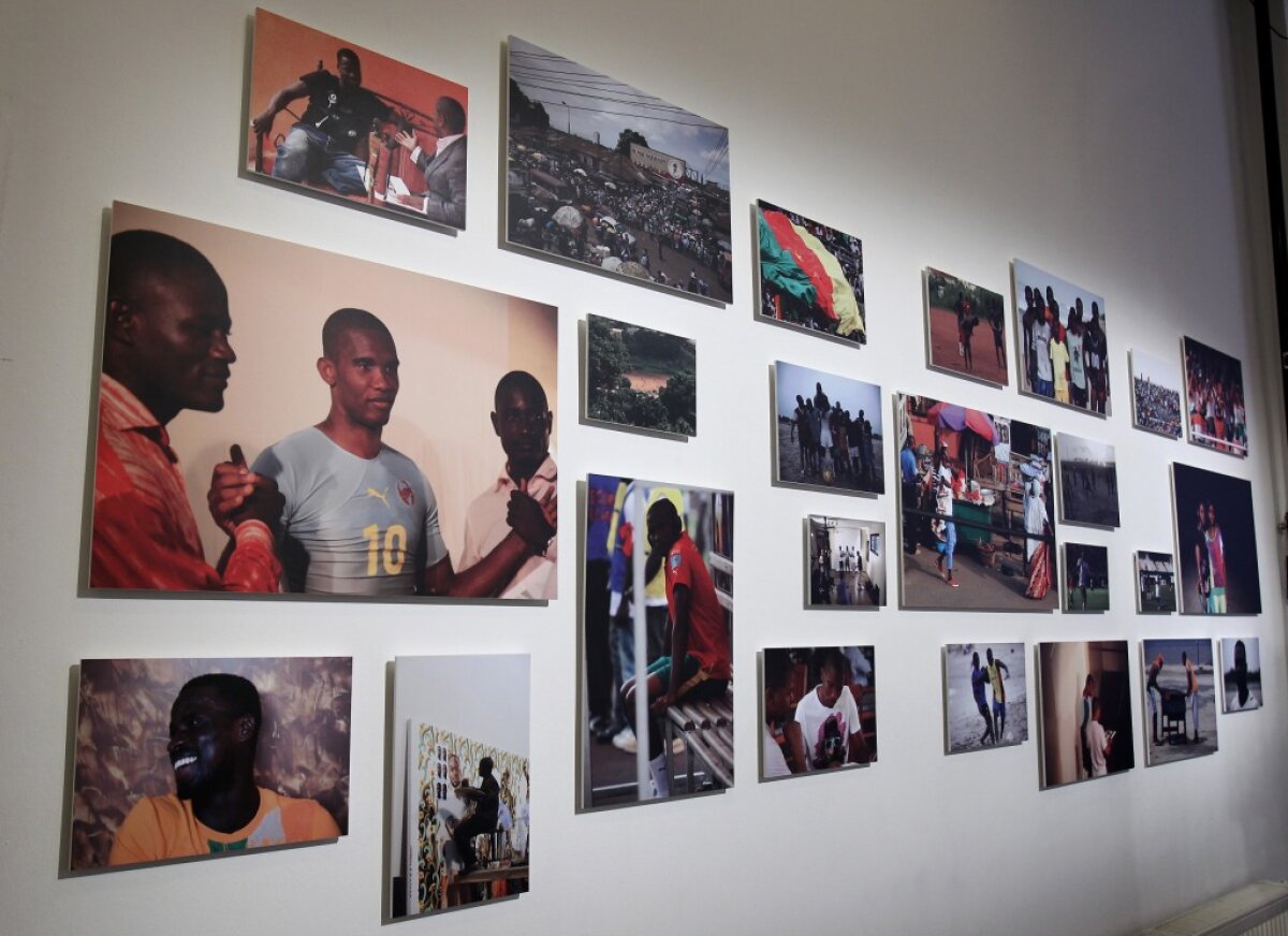 4 picturi cu jucatori de fotbal africani,  comandate de catre PUMA artistului Kehinde Willey