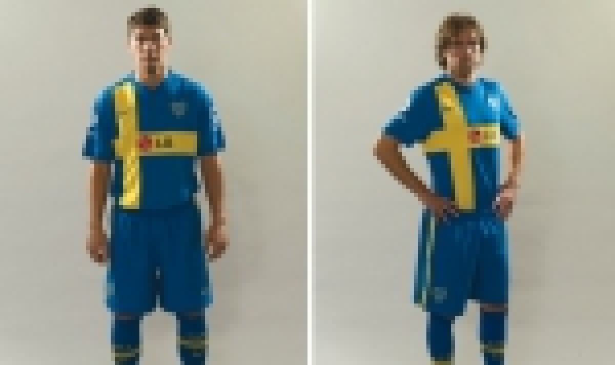 Boca şi-a lansat echipament în culorile Suediei