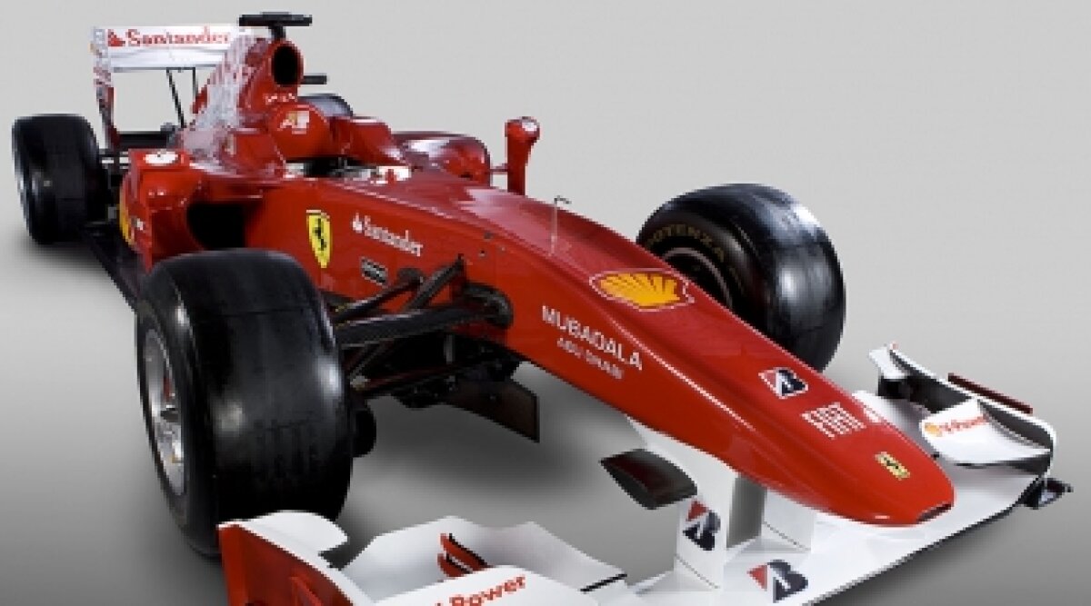 Ferrari şi-a prezentat monopostul pentru 2010. Vezi cum arată maşina cu care vor concura Alonso şi Massa!