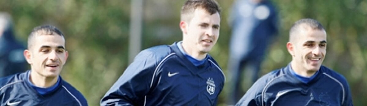 FOTO / Vezi imagini de la primul antrenament al fraţilor Karamian la Steaua!