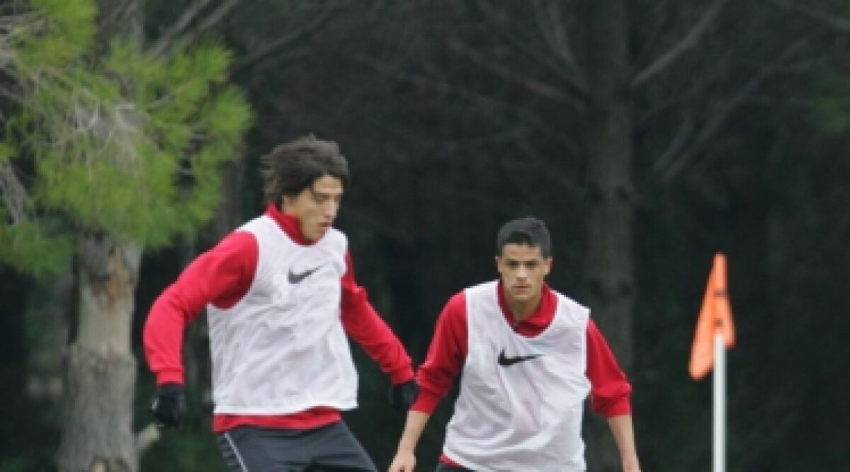 FOTO / "Mărul discordiei", brazilianul Leonardo, s-a antrenat cu CFR