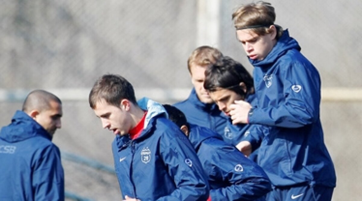 Steaua s-a antrenat în Bulgaria la 6 grade Celsius