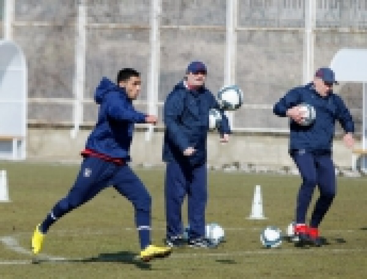 Steaua s-a antrenat în Bulgaria la 6 grade Celsius