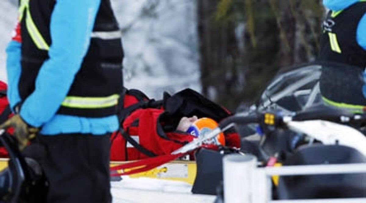 Edit Miklos a fost transportată cu elicopterul la spital după accidentul de la coborîre