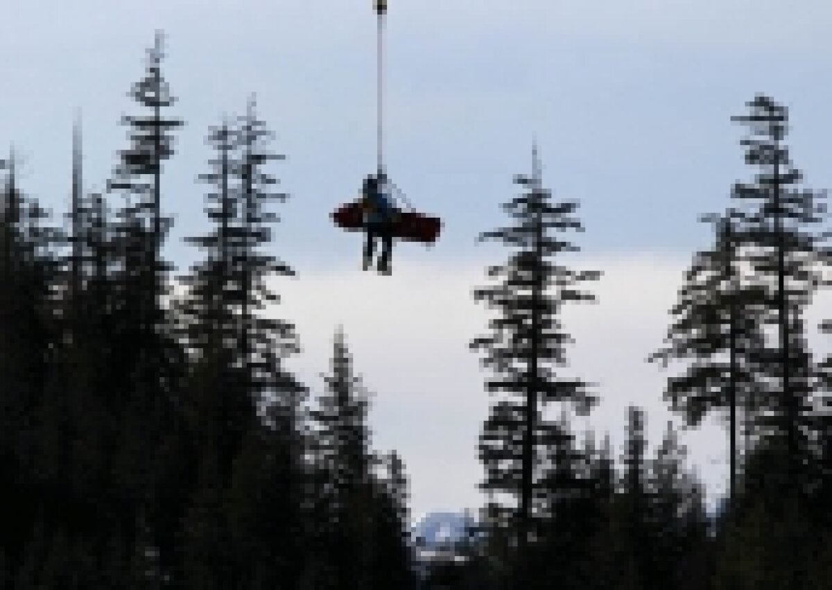 Edit Miklos a fost transportată cu elicopterul la spital după accidentul de la coborîre