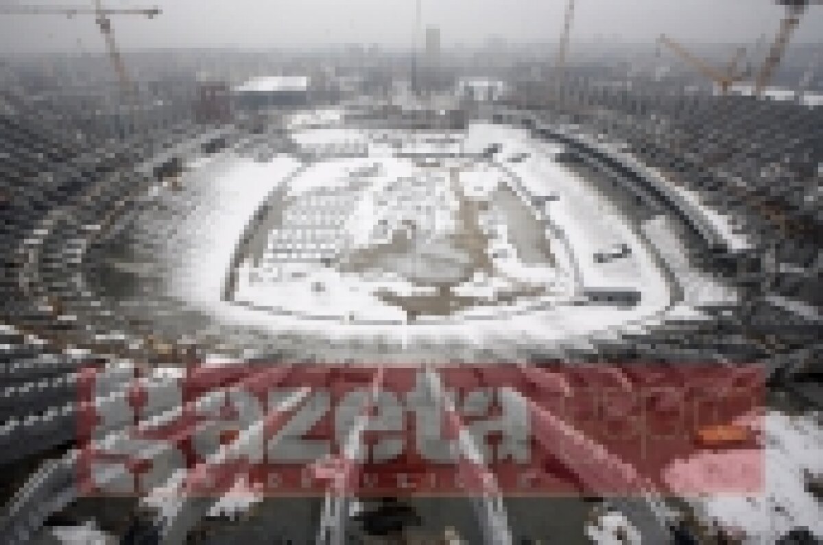 Au rămas la 60 la sută din construcţia Stadionului Naţional. Vezi imagini!