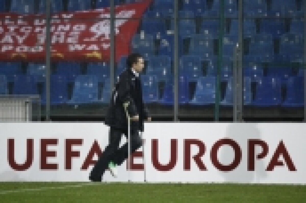FOTO / Vezi imagini cu atmosfera din stadion înainte de Urziceni-Liverpool