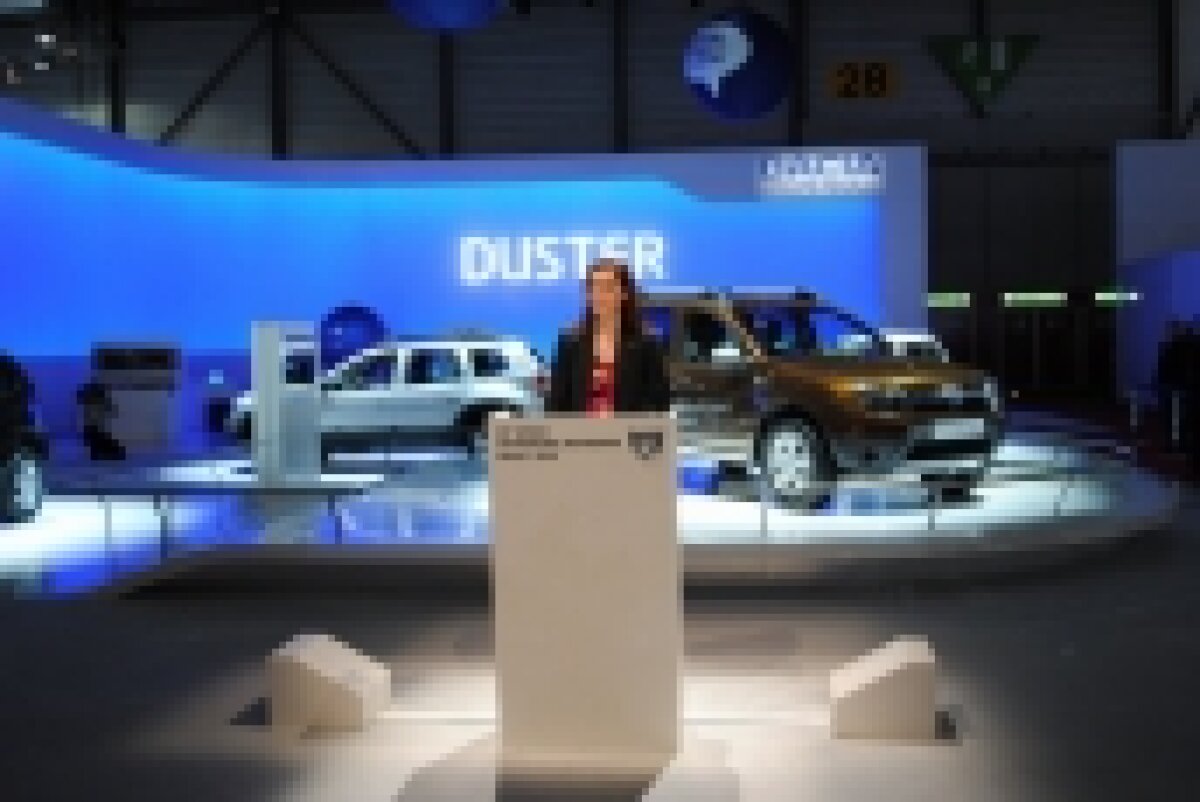 FOTO / Lansarea oficială a maşinii Dacia Duster, la Salonul Auto de la Geneva