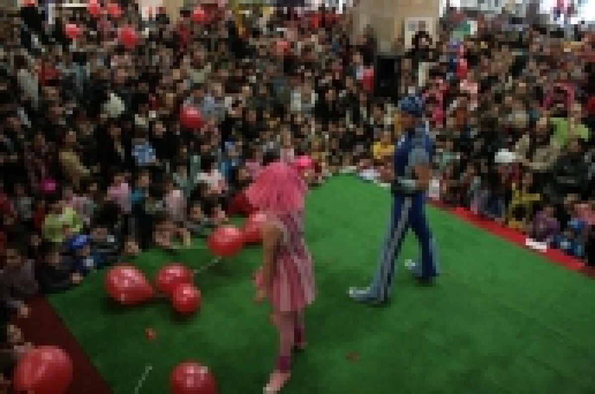 Show cu Sportacus la Bucureşti