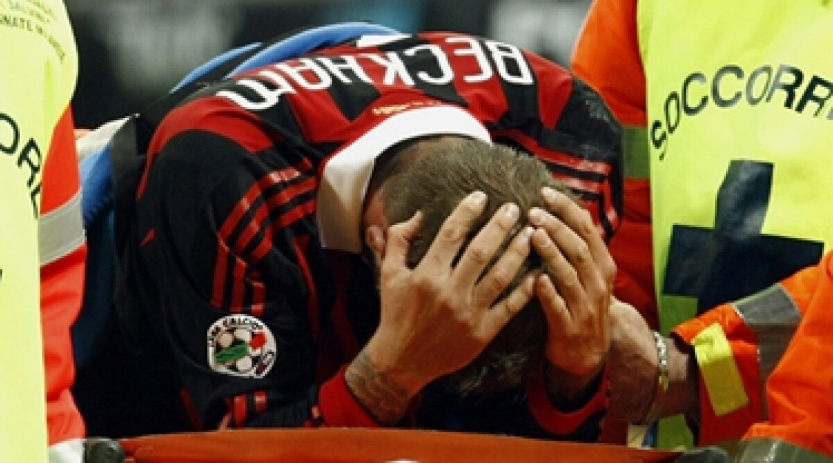 Beckham şi-a rupt tendonul lui Ahile şi ar putea fi nevoit să se retragă