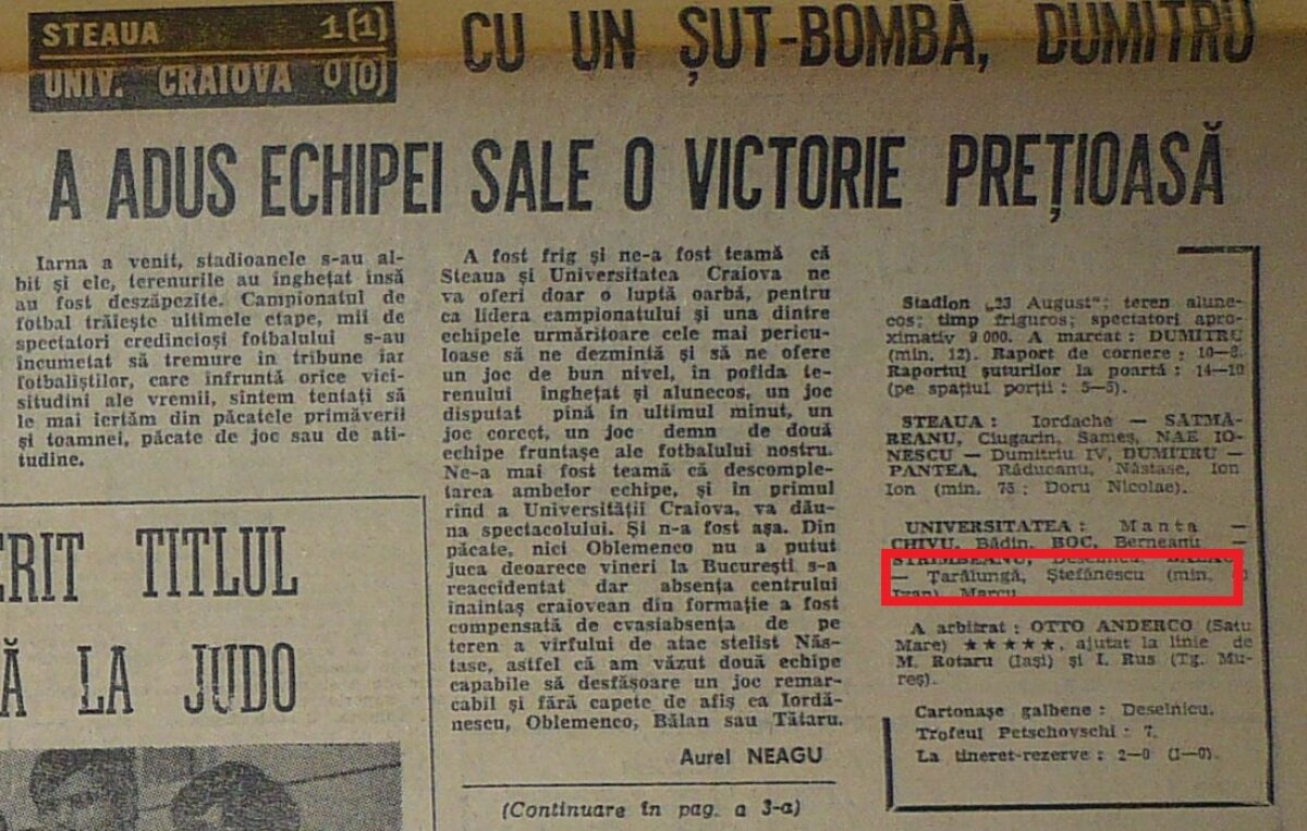 Costică Ştefănescu, simbolul Craiovei, cinci ani la Steaua!