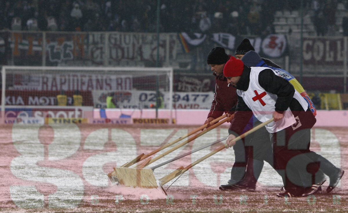 VIDEO » Rapidiştii au încălzit zăpada şi au învins Unirea