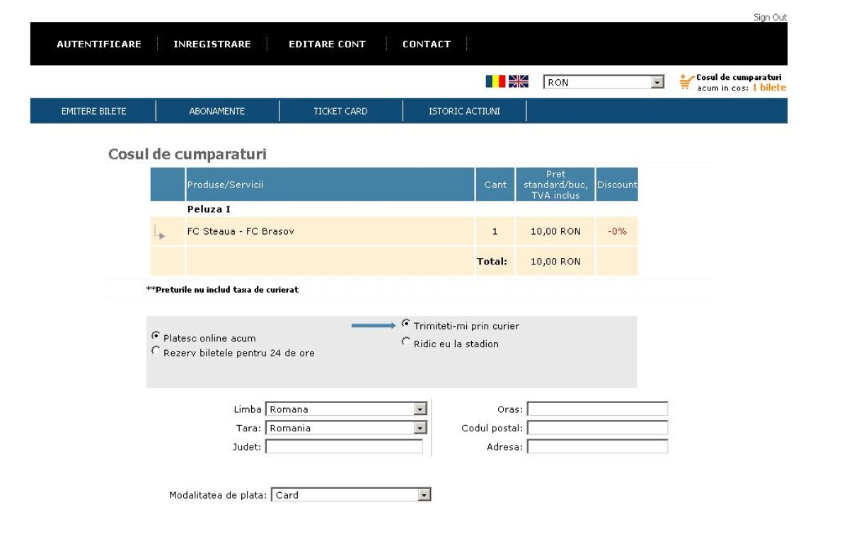 GSP.RO te învaţă să foloseşti serviciul de online ticketing al Stelei