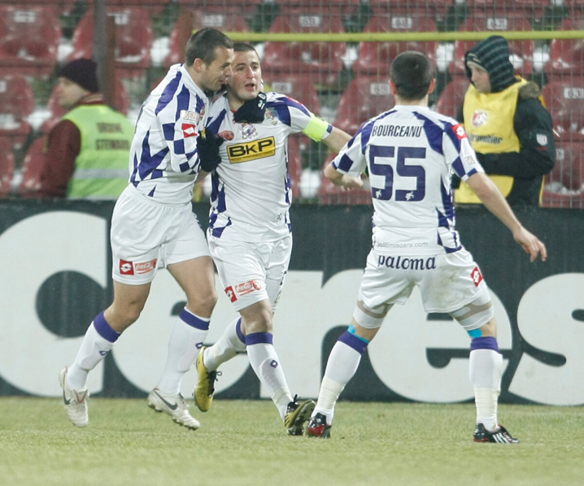 Timişoara a cîştigat pentru prima oară pe terenul CFR-ului, scor 2-1