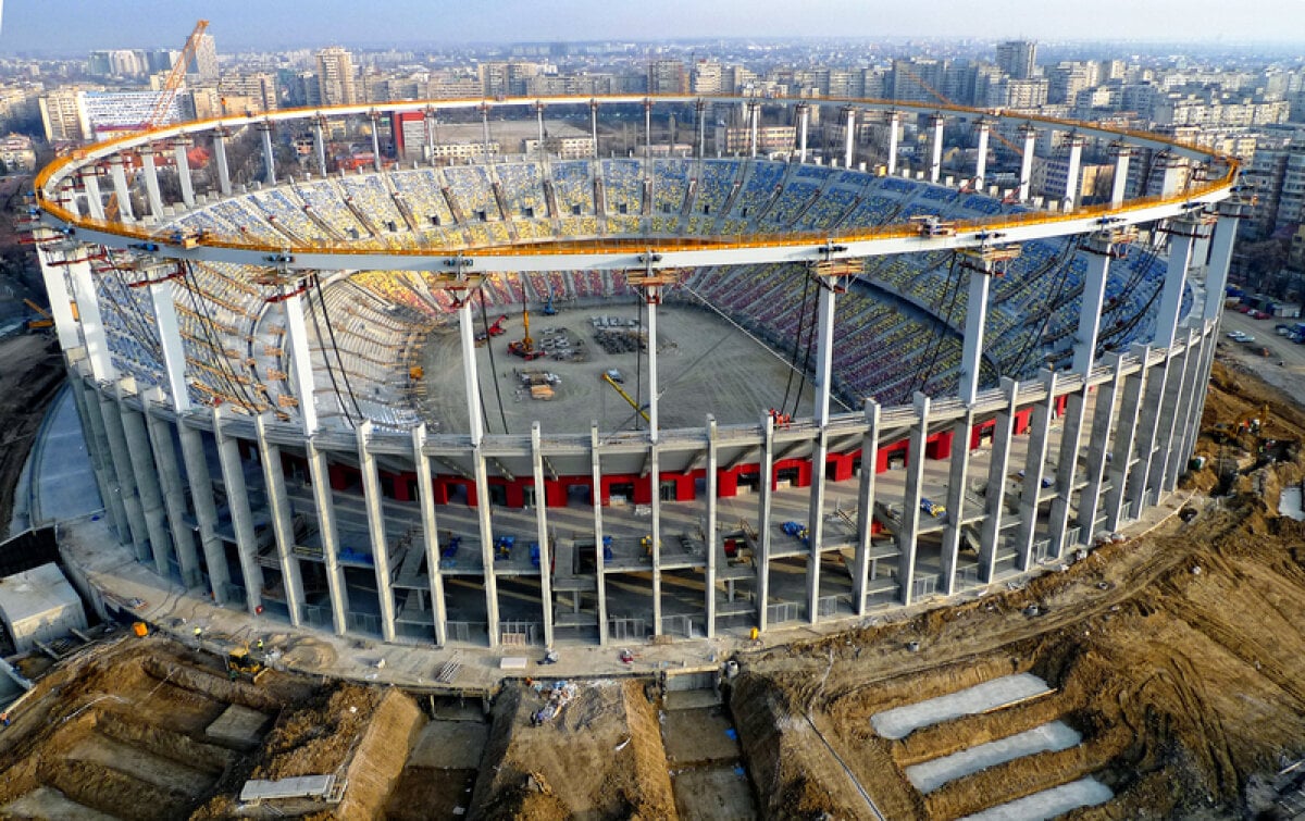 Aşa arată stadionul National Arena cu două luni înainte de termenul fixat pentru finalizare