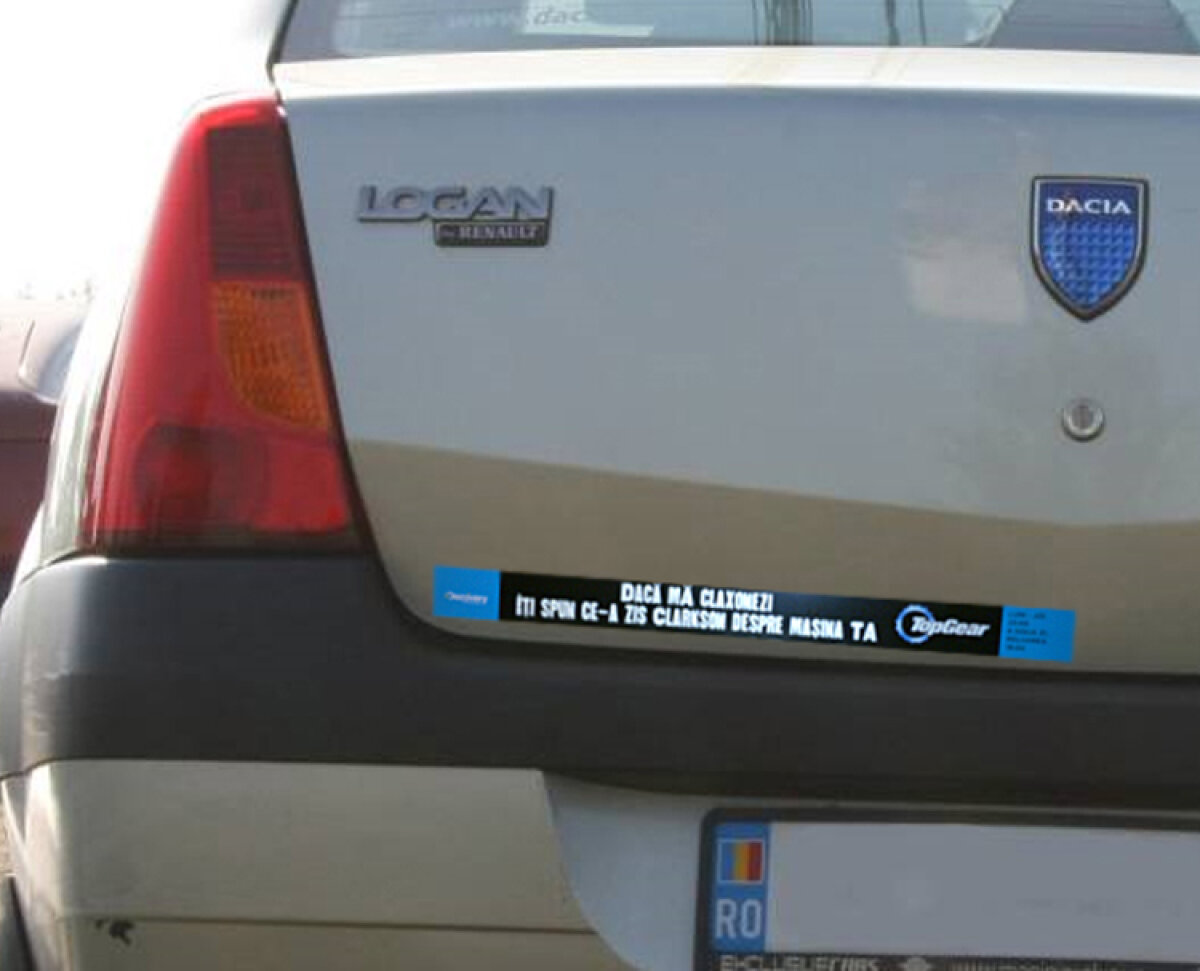 "Dacă mă claxonezi, îţi spun ce a zis Clarkson despre maşina ta"