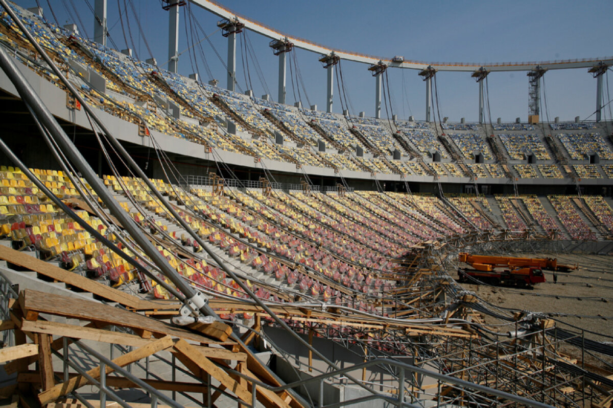 Aşa arată stadionul "Naţional Arena" astăzi. Termenul de finalizare este în mai