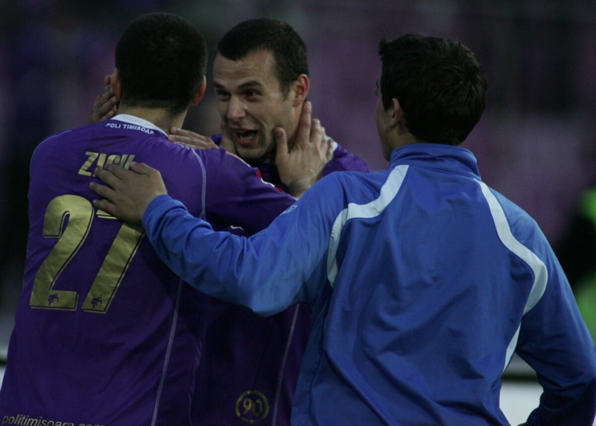 Timişoara spulberă Craiova şi se apropie la două puncte de Oţelul