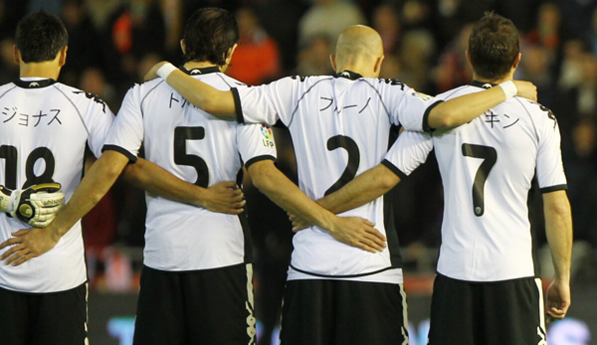 Valencia şi Corinthians şi-au arătat într-un mod inedit solidaritatea faţă de poporul nipon