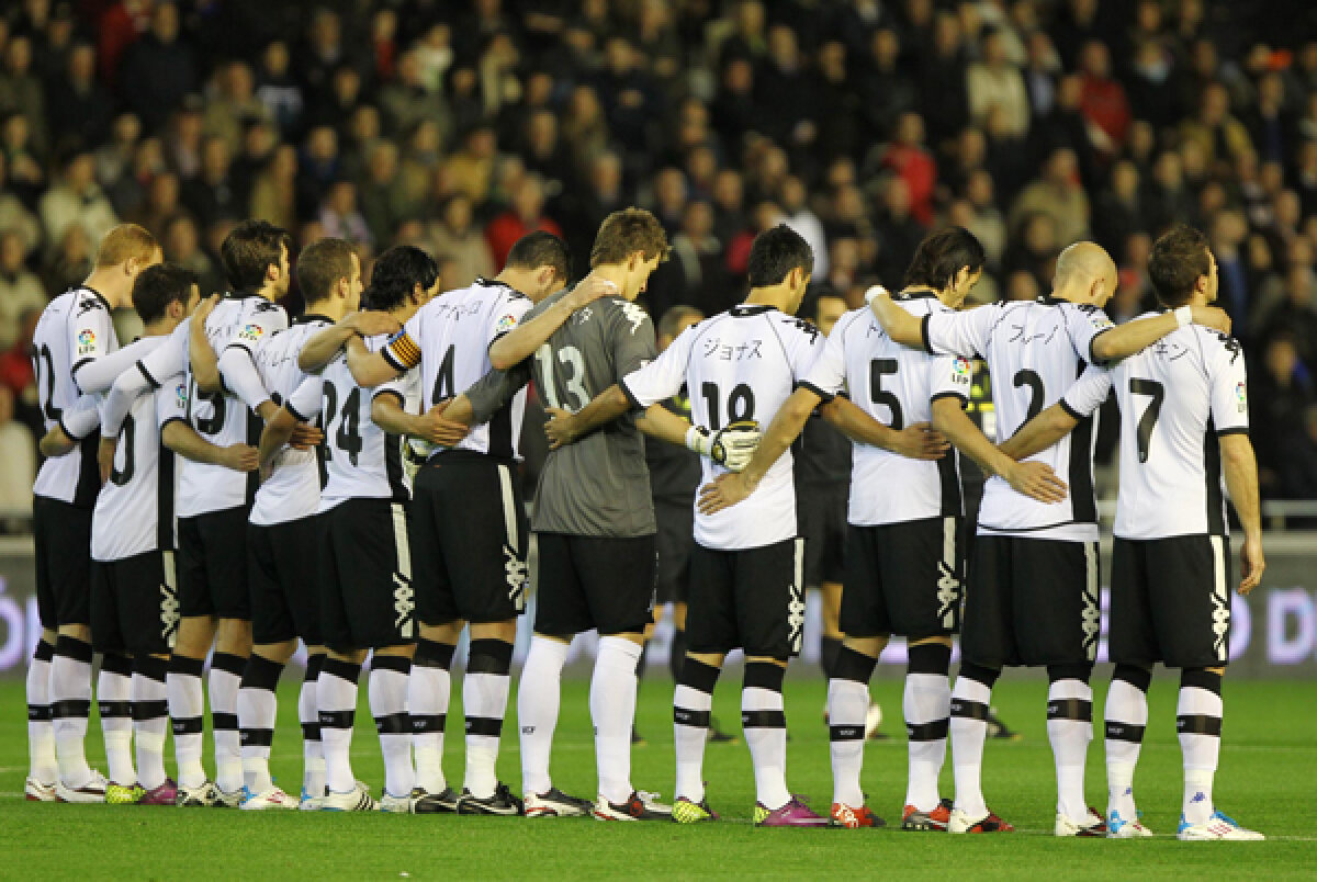 Valencia şi Corinthians şi-au arătat într-un mod inedit solidaritatea faţă de poporul nipon