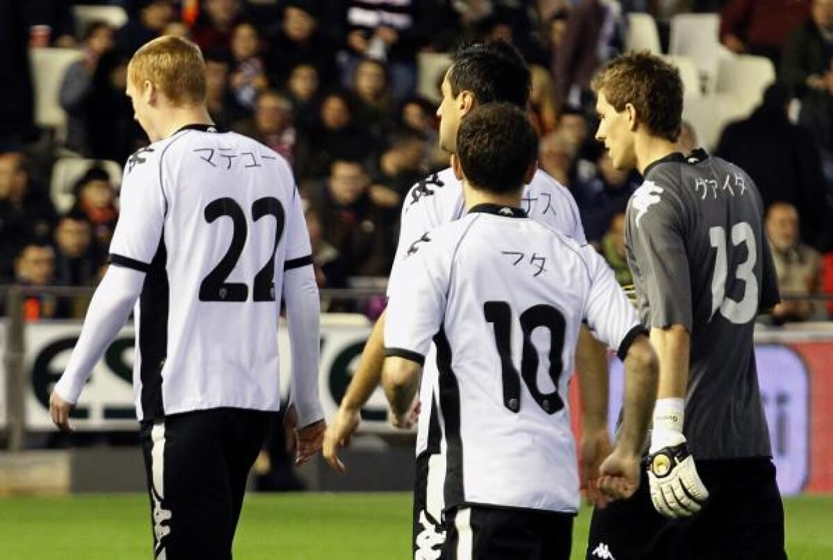 Valencia şi Corinthians şi-au arătat într-un mod inedit solidaritatea faţă de poporul nipon