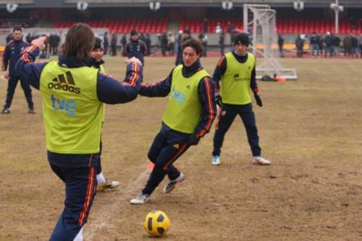 Spania se plînge de terenul impracticabil de la Kaunas: "Aici nu se poate juca!"