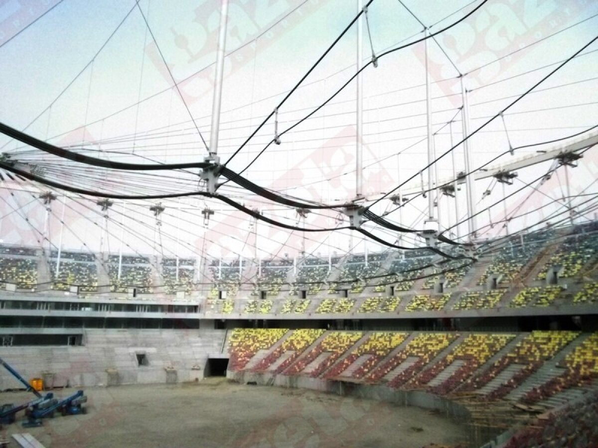 Acoperişul de pe National Arena urcat pe jumătate: "Într-o săptămînă îl ridicăm complet"