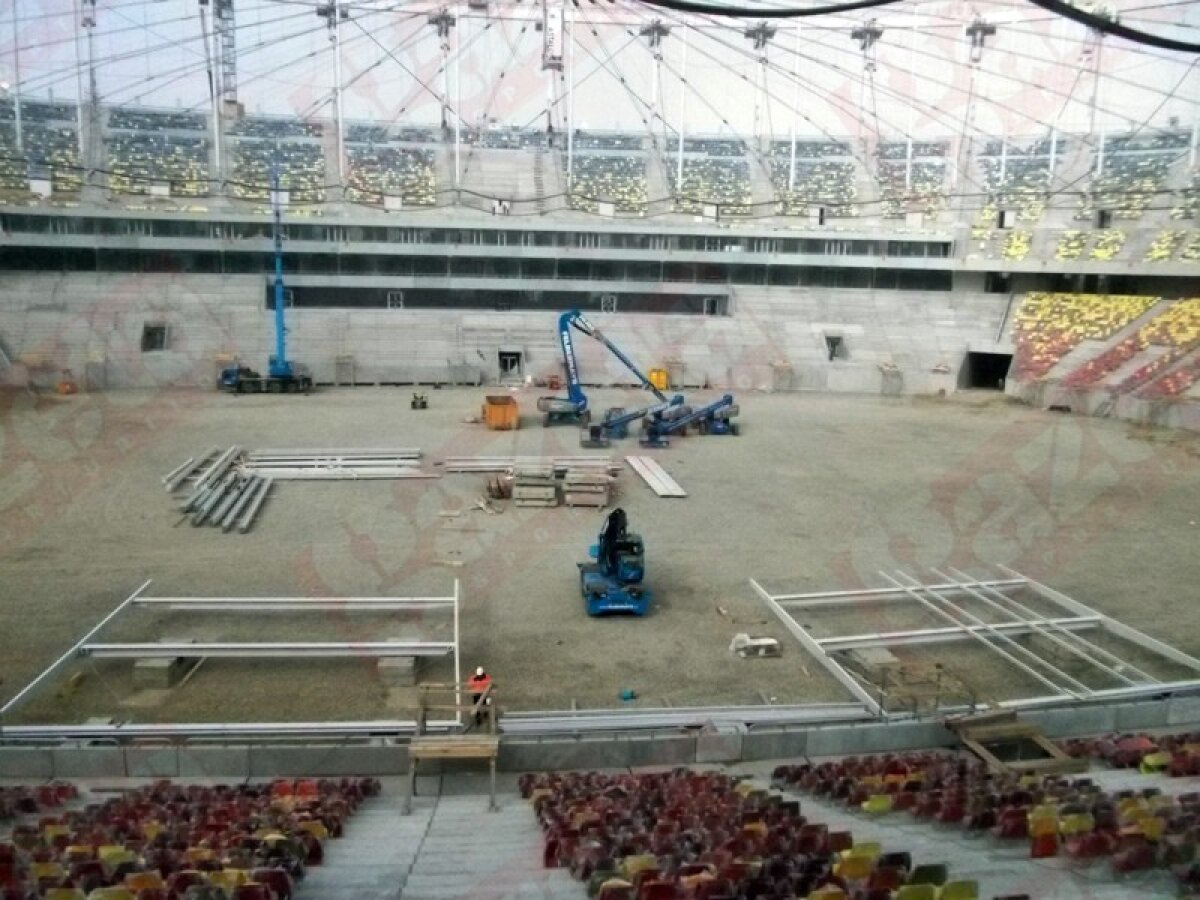 Acoperişul de pe National Arena urcat pe jumătate: "Într-o săptămînă îl ridicăm complet"