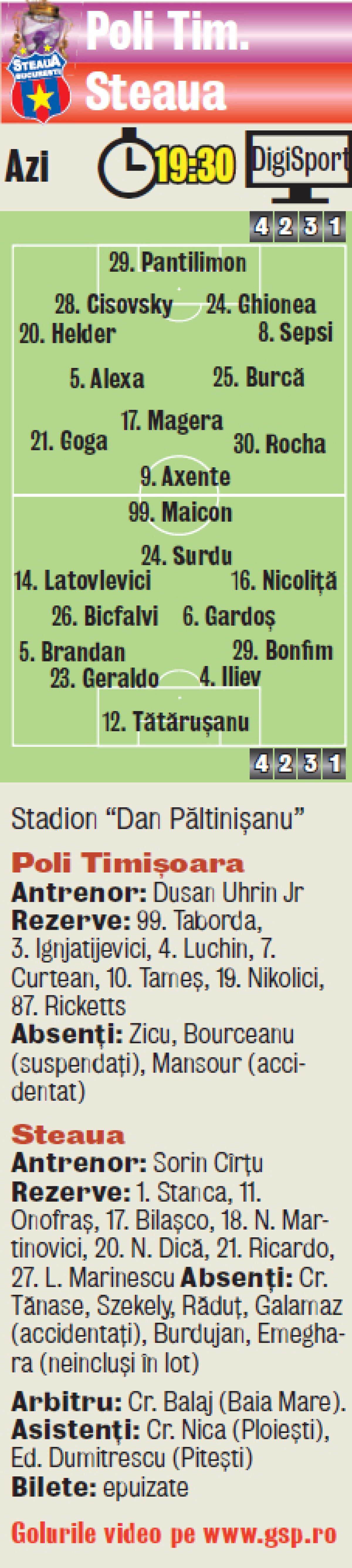 Contre între Gigi şi MM » Maicon rupe Steaua