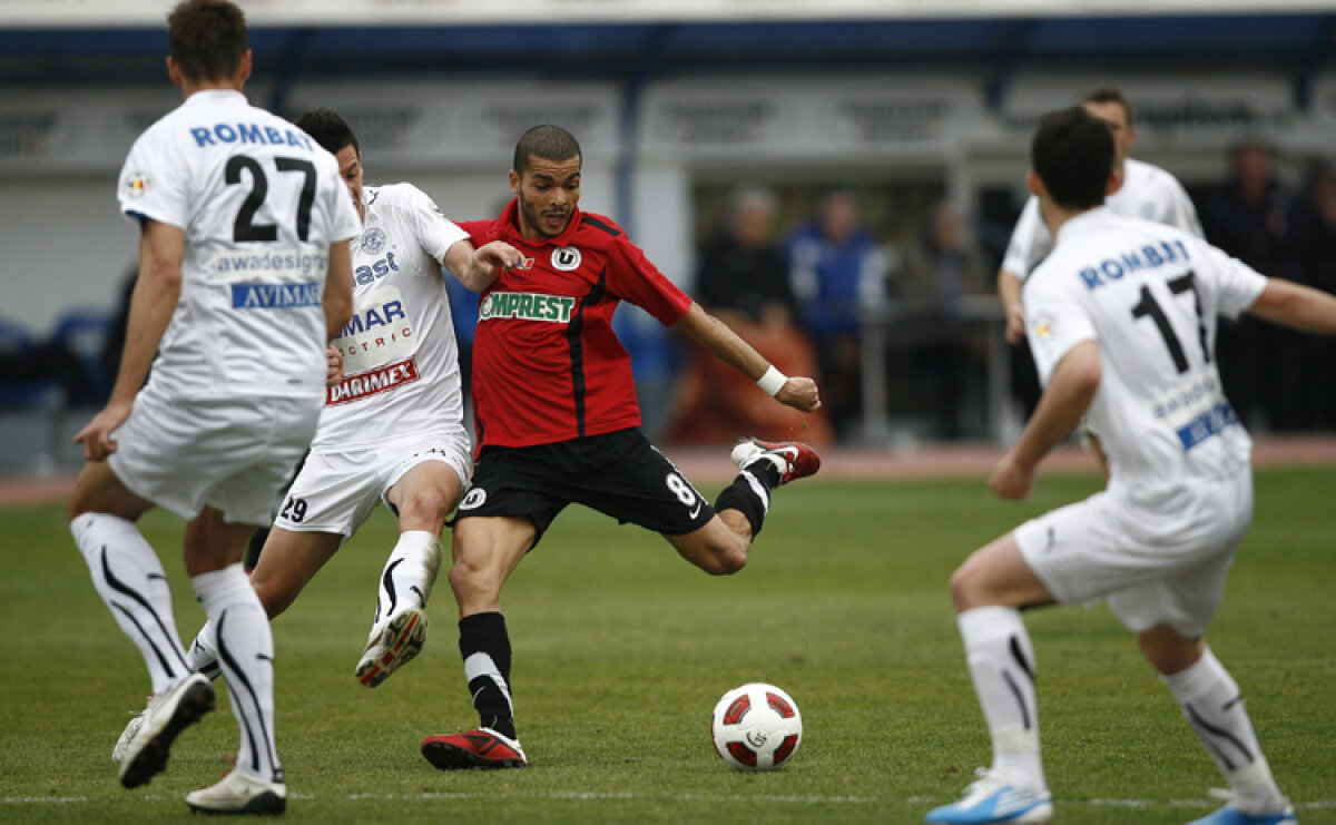 U Cluj bate la Bistriţa cu 4-2 după un meci spectaculos