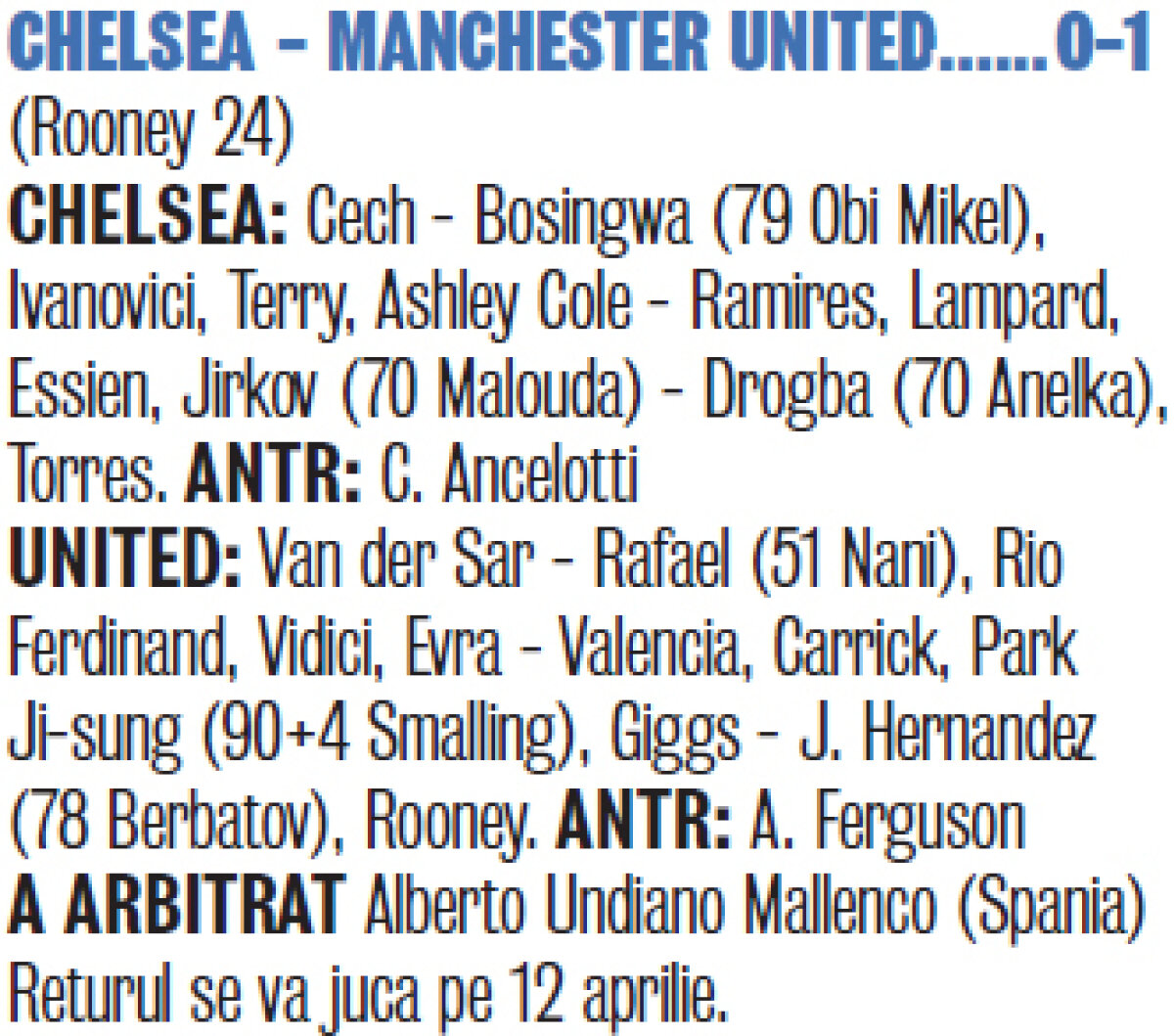 Manchester United a învins Chelsea pe Stamford Bridge » "Diavolii" la putere