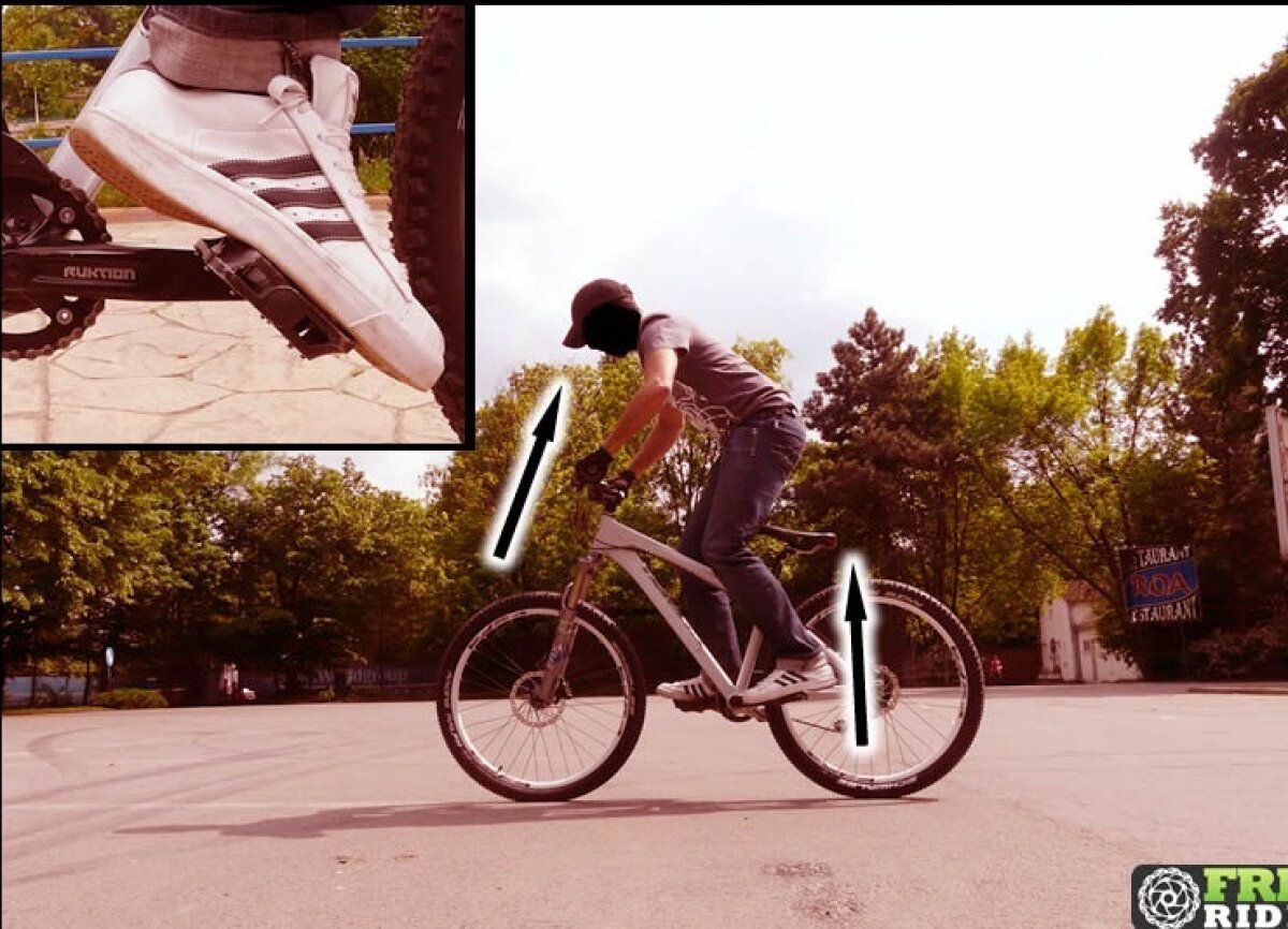 Tricks: Cum te ridici cu ambele roti de la sol