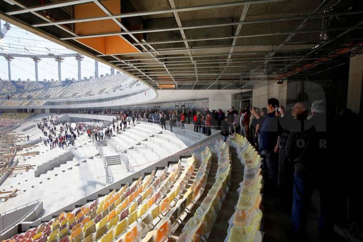 FOTO Interes incredibil pentru noua arenă din Bucureşti » Peste 20.000 de persoane au văzut deja National Arena