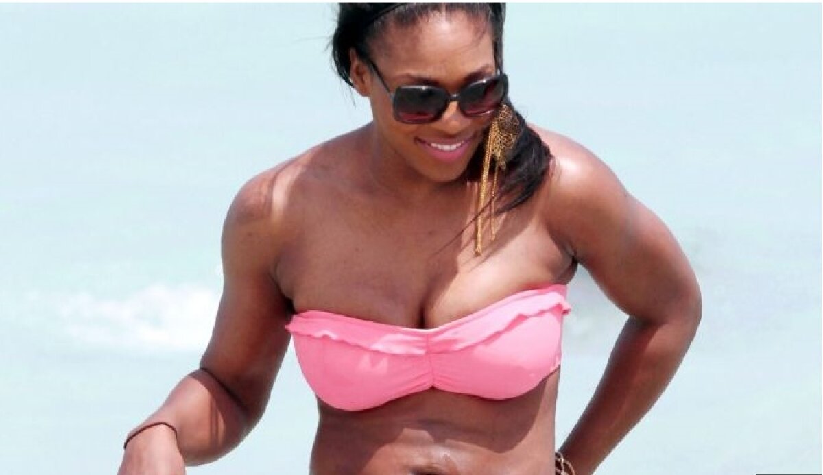 Lebăda neagră :D Serena Williams dansează pe plajă!