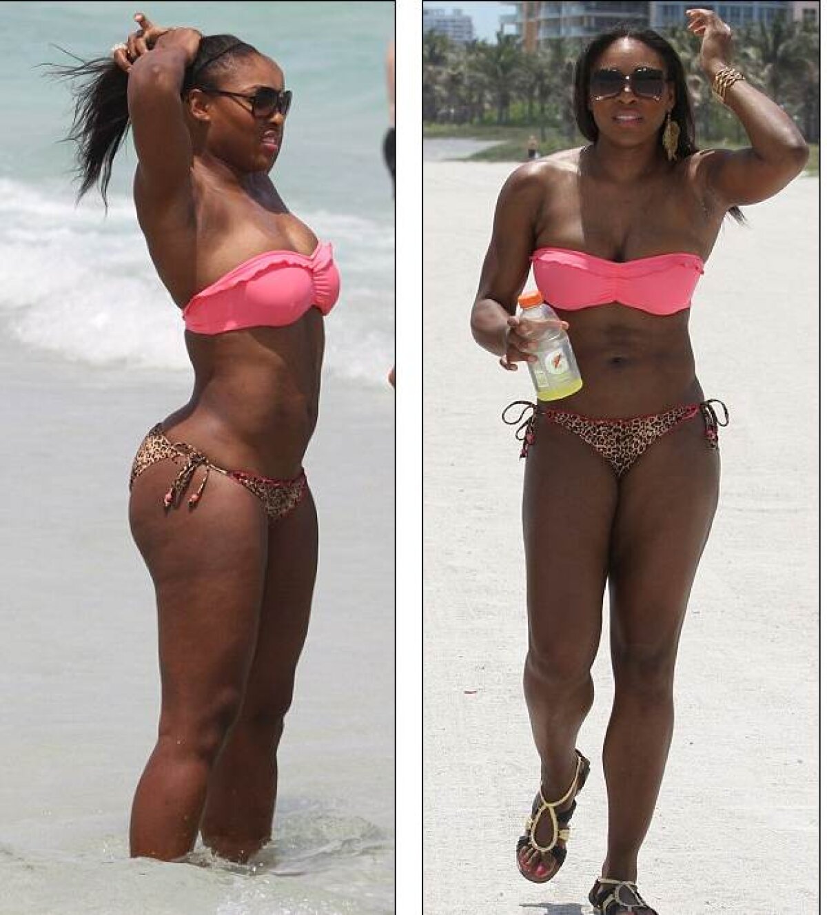 Lebăda neagră :D Serena Williams dansează pe plajă!