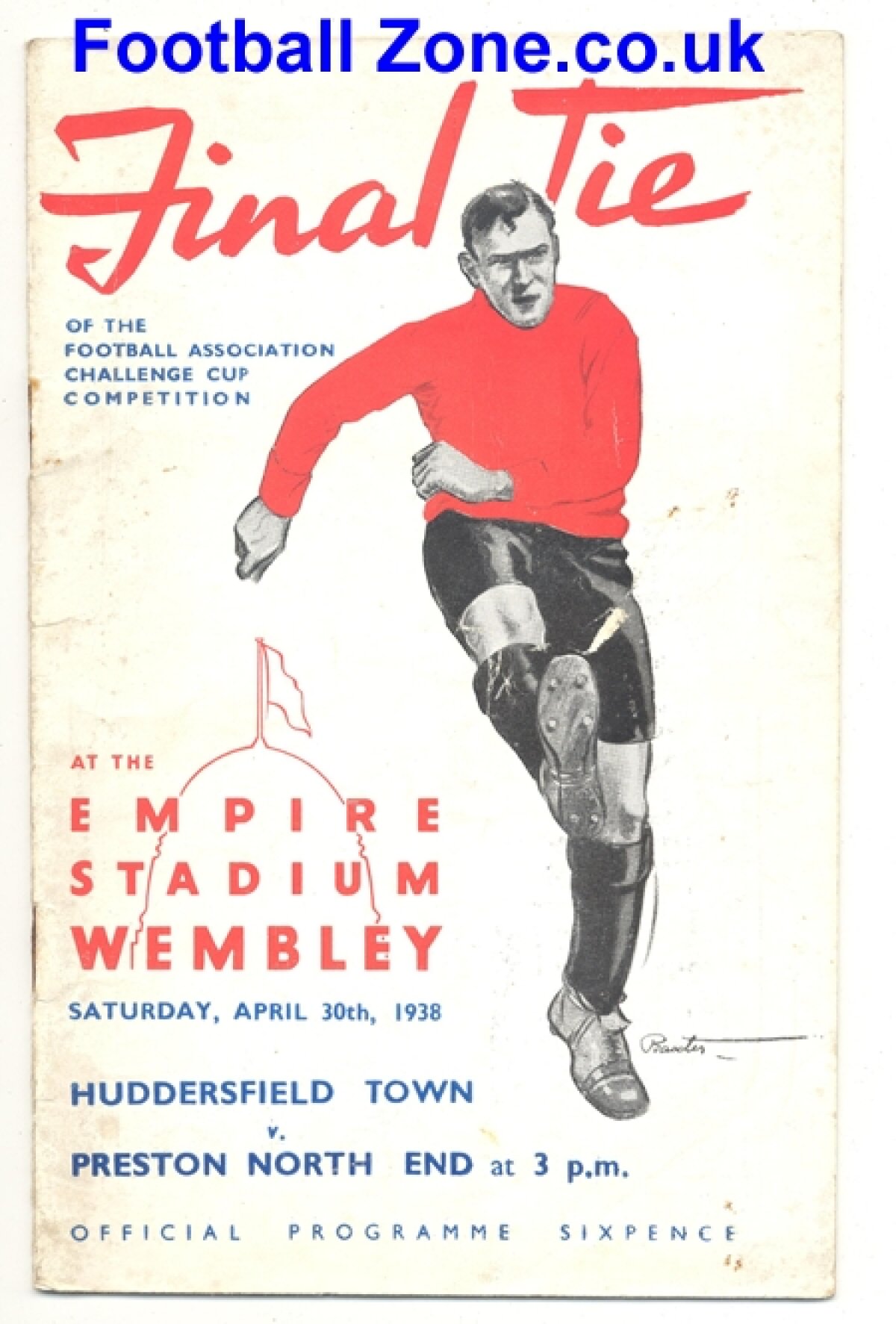 30 aprilie 1938, Finala FA CUP: Preston North End - Huddersfield Town. Prima partidă de fotbal transmisă "live"