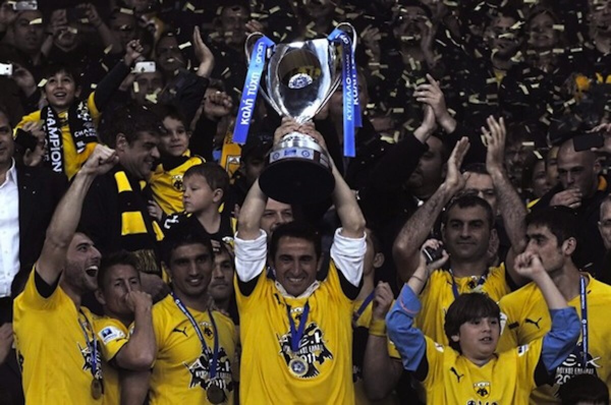 VIDEO » HAOS la finala Cupa Greciei. Fanii s-au bătut cu forţele de ordine