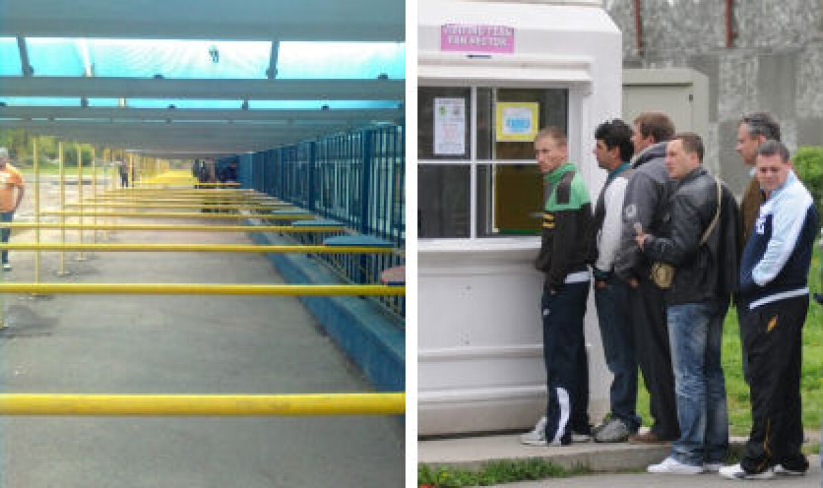 FOTO » Încă o dovadă că Provincia domină Liga 1: pustiu la bilete în Ghencea, aglomeraţie la Vaslui