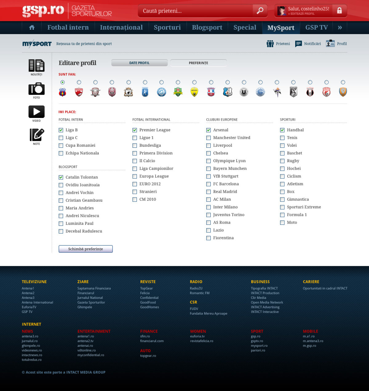 Steaua conduce in topul comunitatilor mySport