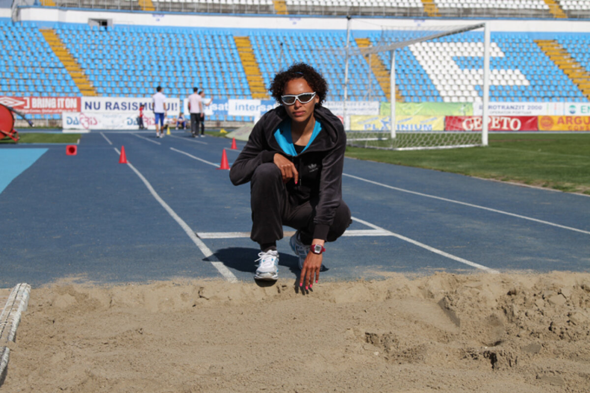 Cristine Spătaru s-a întors la atletism » Nisipul de acasă