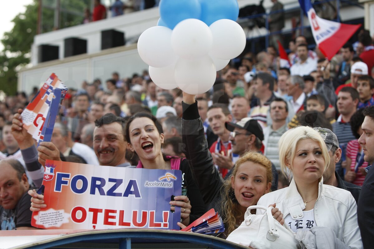 FINALA LIGII 1 » Oţelul - Timişoara 2-1. Doar TAS-ul şi Pandurii le mai pot lua titlul gălăţenilor