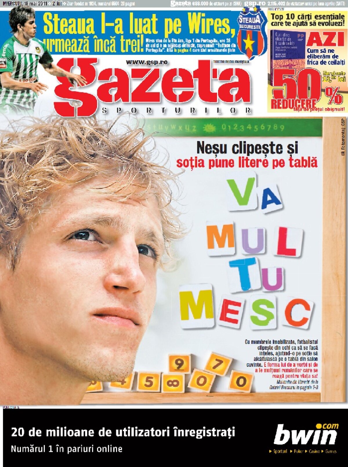 Mihai Neşu nu respiră singur şi îşi comunică gîndurile clipind în faţa unui alfabet mînuit de soţie » Cum se scrie ”durere” cu ochii