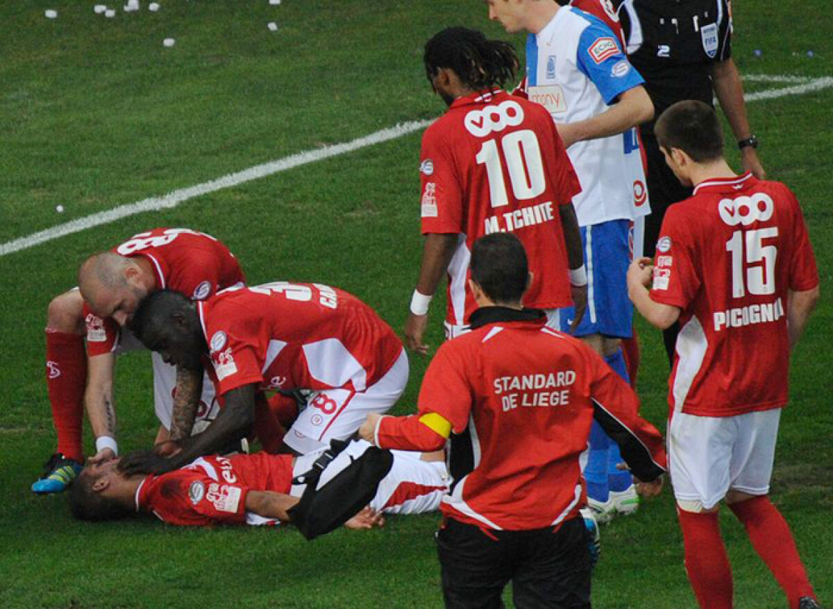 Încă o accidentare teribilă, în Belgia » Cu faţa zdrobită