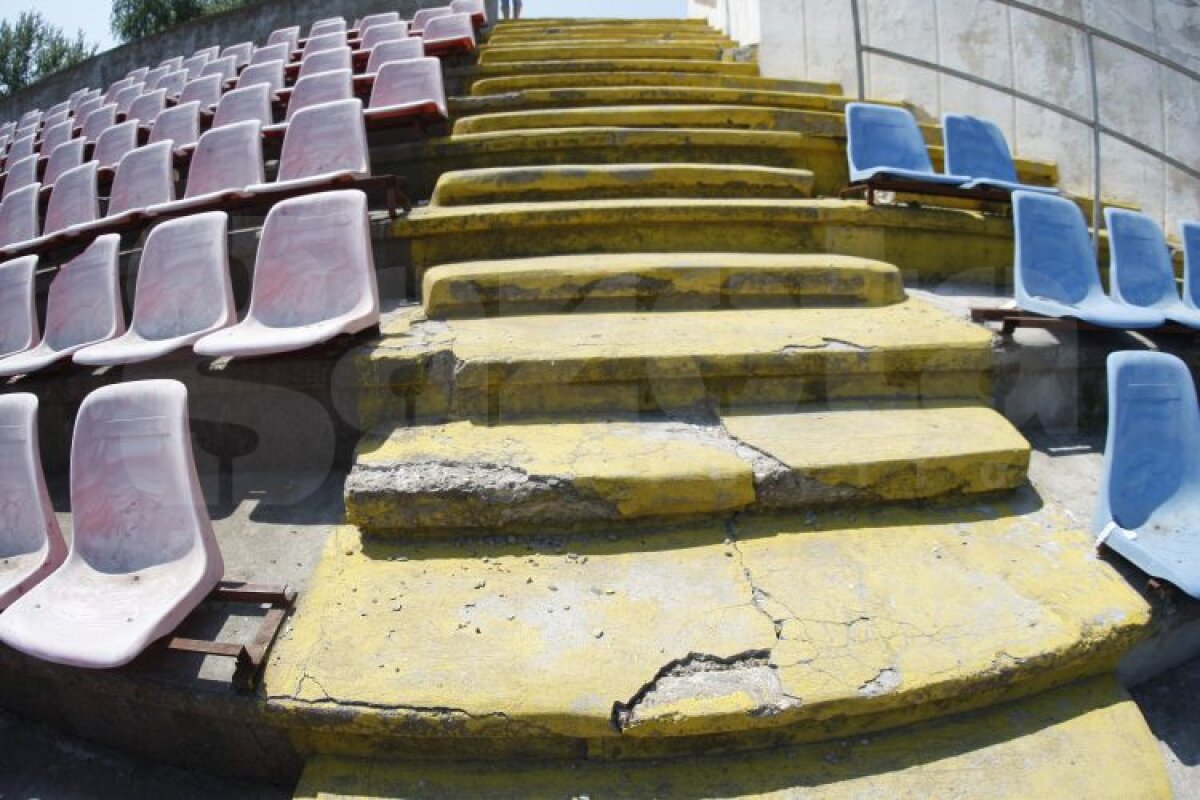 FOTO » Oţelul vrea să joace în Ligă pe arena Dunării Galaţi, dar stadionul e în paragină