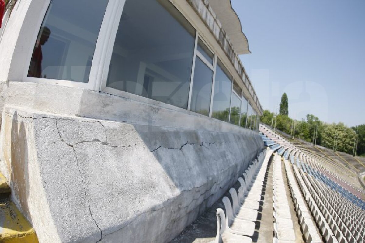 FOTO » Oţelul vrea să joace în Ligă pe arena Dunării Galaţi, dar stadionul e în paragină