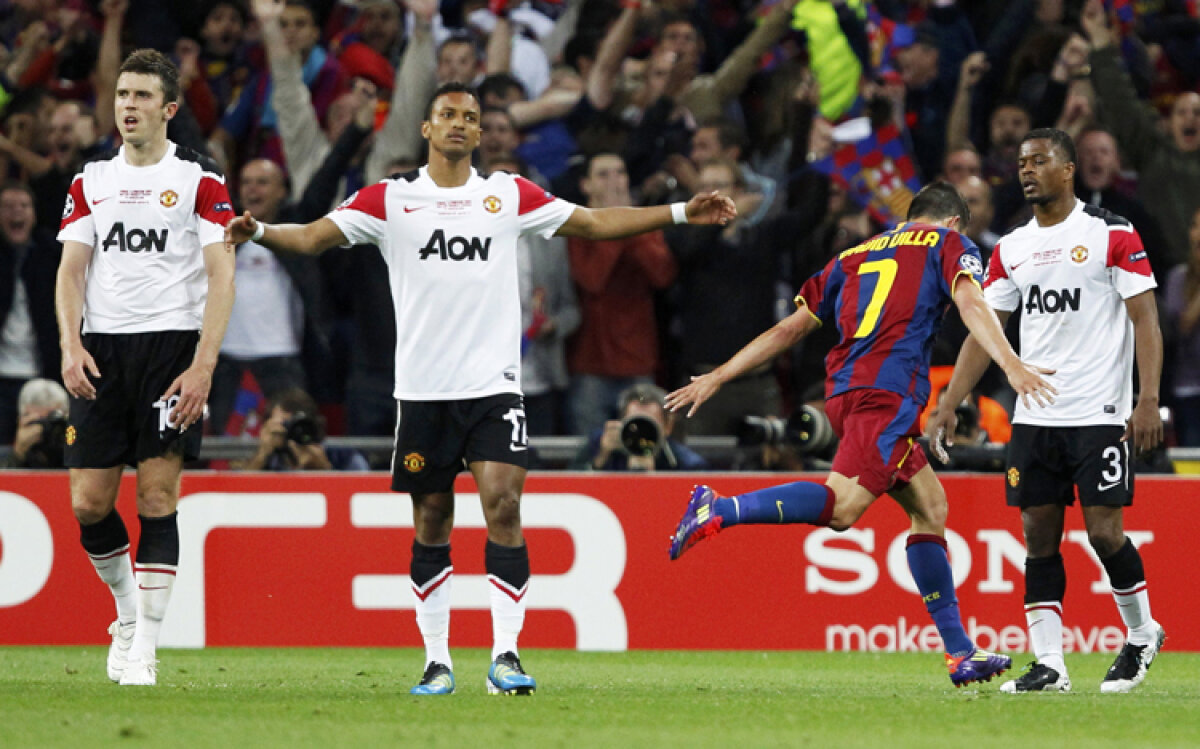 UPDATE » Barcelona - Man. United 3-1. Messi înscrie primul său gol pe teren englez!