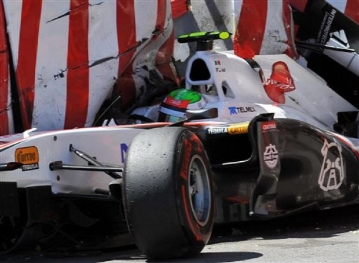 FOTO Sergio Perez a fost externat abia în această dimineaţă după accidentul de la Monaco