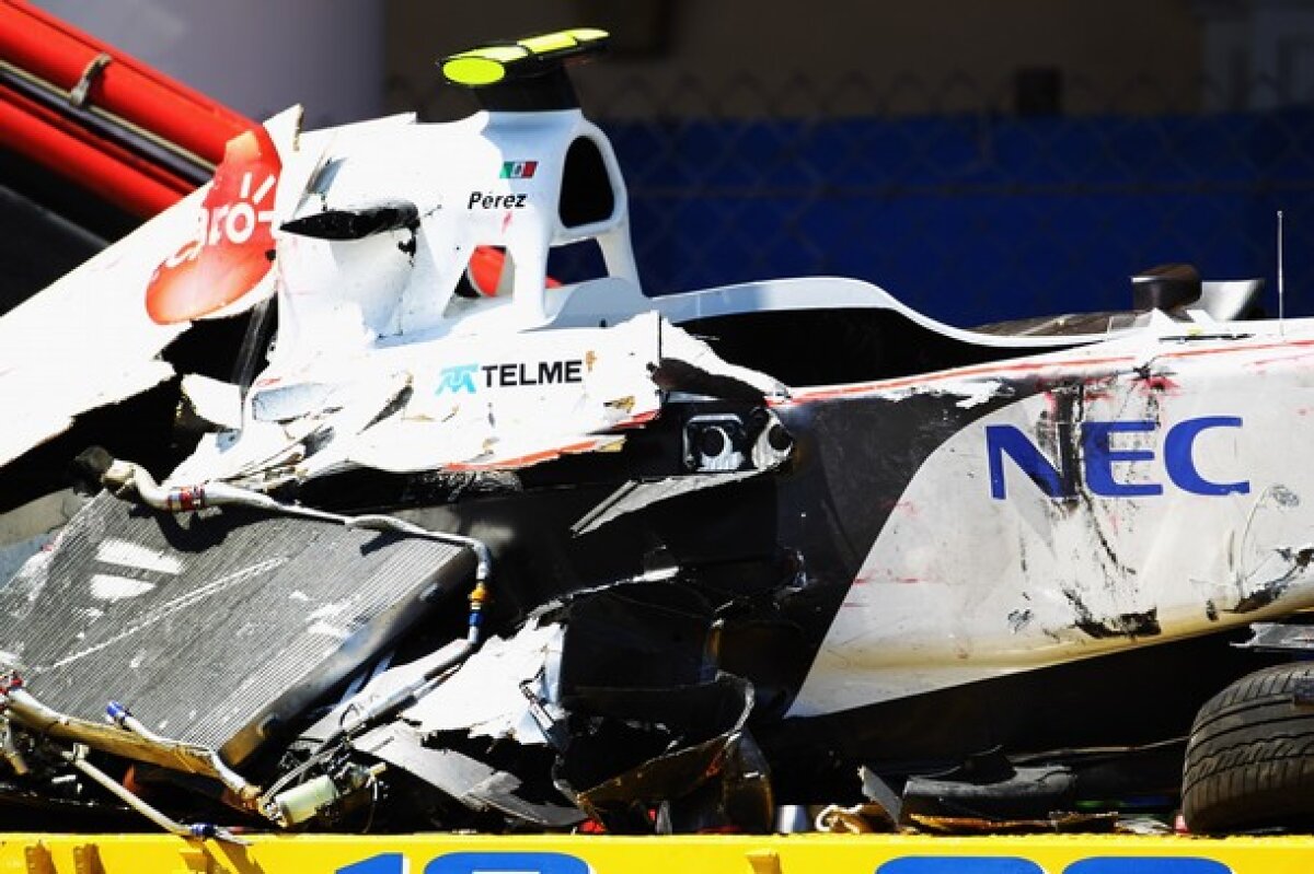 FOTO Sergio Perez a fost externat abia în această dimineaţă după accidentul de la Monaco